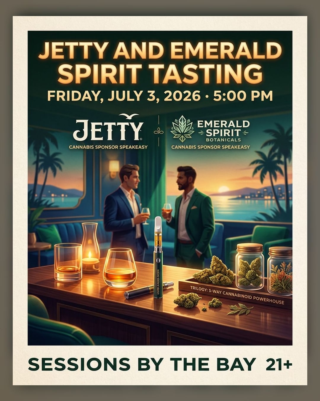 Jetty x Emerald Spirit Botanicals Budtender Tasting at Sessions by the Bay