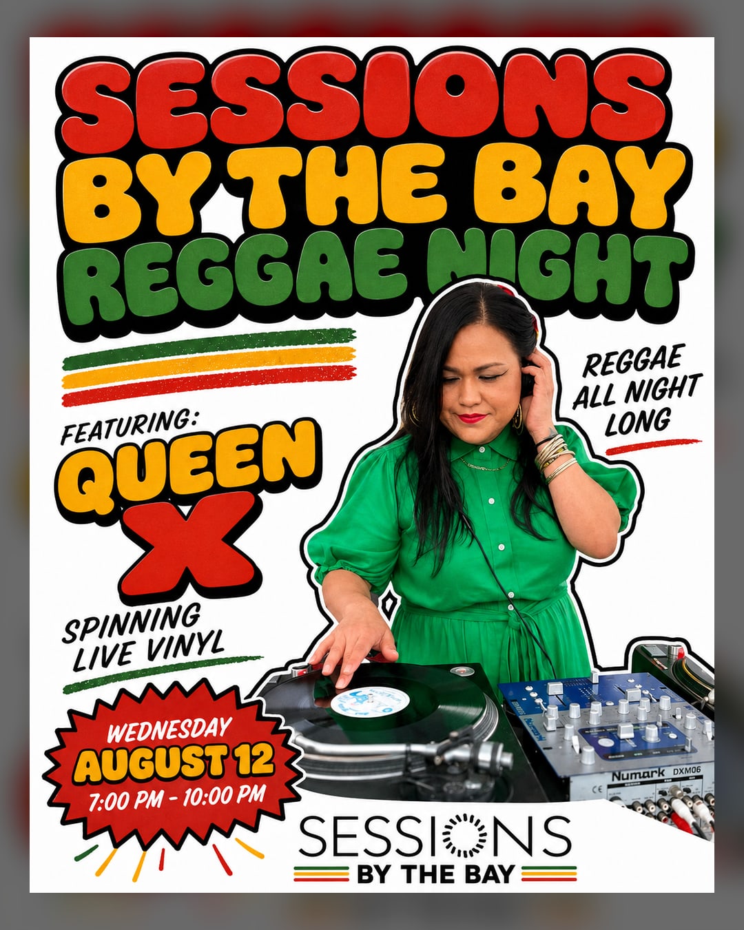 Reggae Wednesday: DJ QUEEN X Spins Live Vinyl at San Diego's Premier Cannabis Lounge