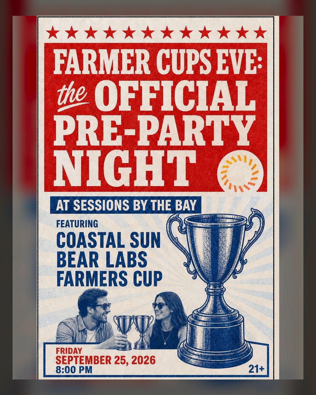 Farmer Cups Eve: the Official Pre-Party Night at Sessions by the Bay
