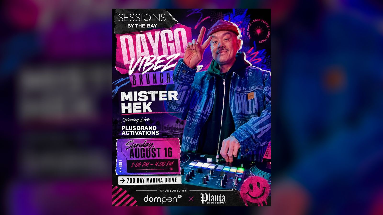 Weekend Brunch Experience with Mr. Hek: Hip-Hop and Party Jams in San Diego's South Bay