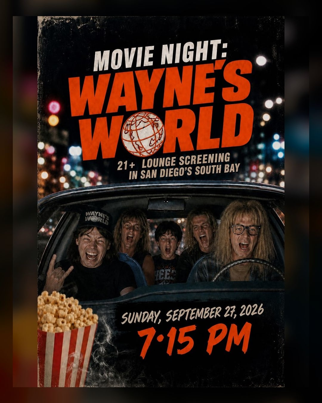 Movie Night: Wayne's World, 21+ Cannabis Lounge Screening in San Diego's South Bay
