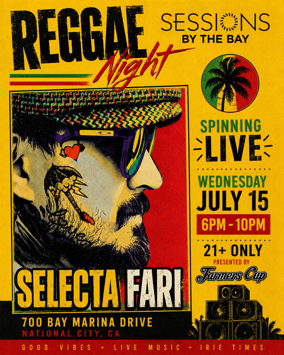 Reggae Wednesday: DJ Selecta Fari Live at Sessions by the Bay, San Diego