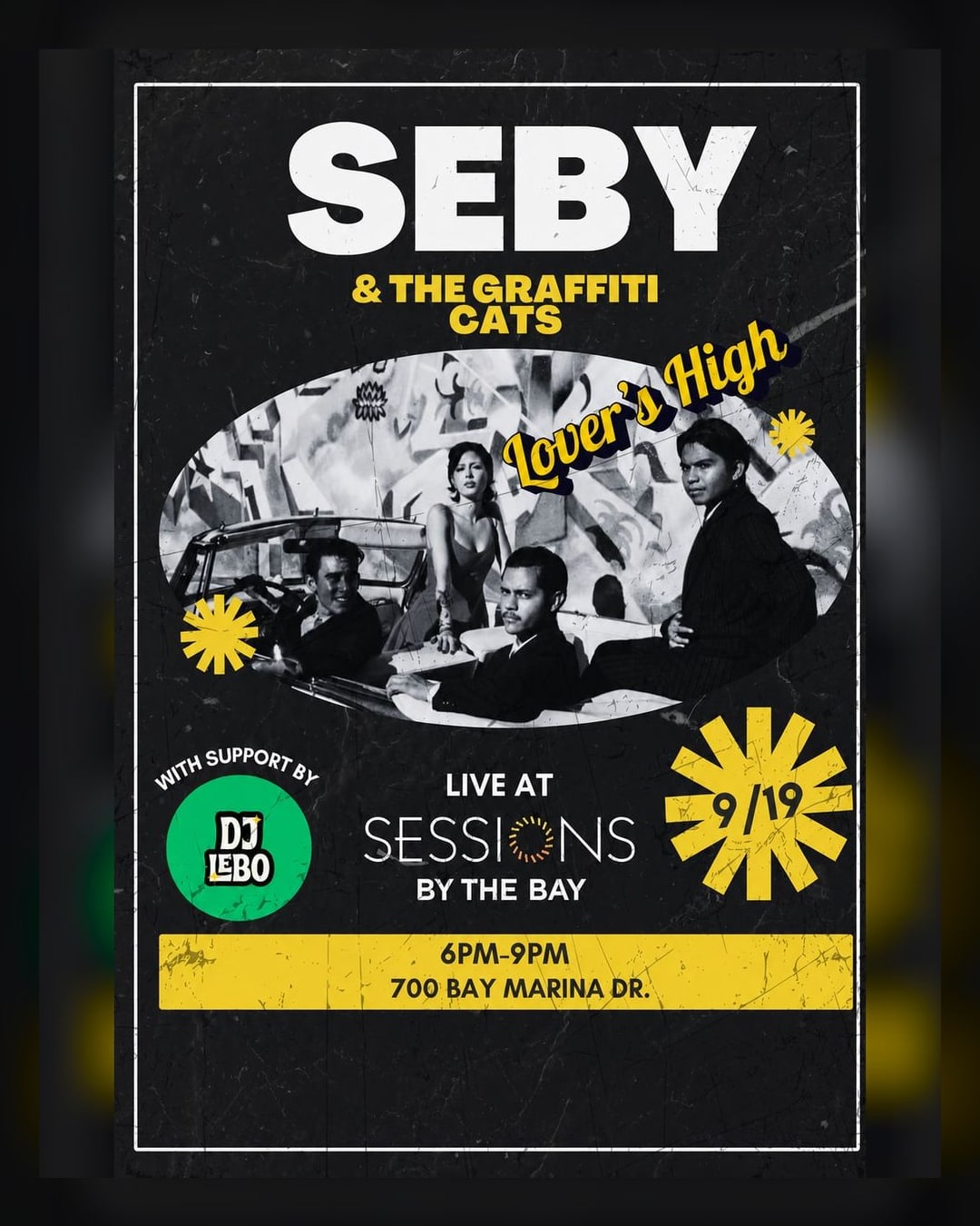 Lovers High: with Seby & the Graffiti Cats and DJ Lebo at Sessions by the Bay