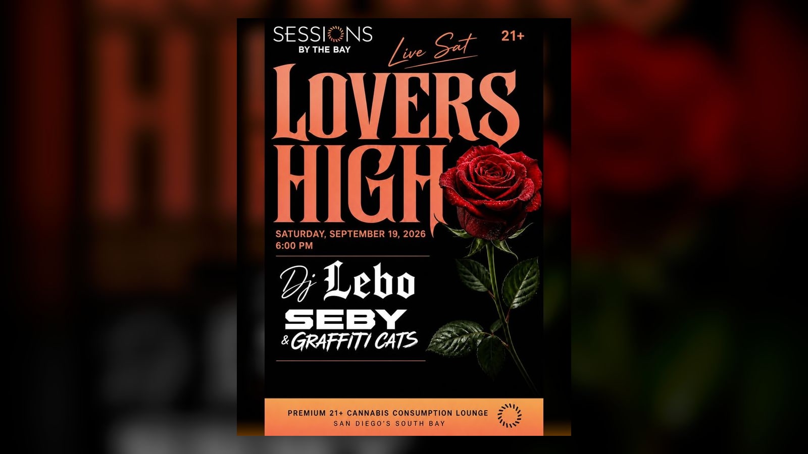 Lovers High: Live Band Saturday with Seby and DJ Chad at Sessions by the Bay
