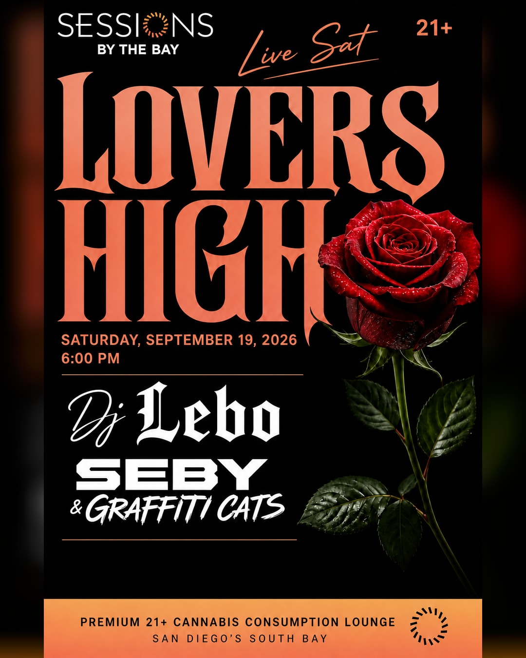 Lovers High: Live Band Saturday with Seby and DJ Chad at Sessions by the Bay