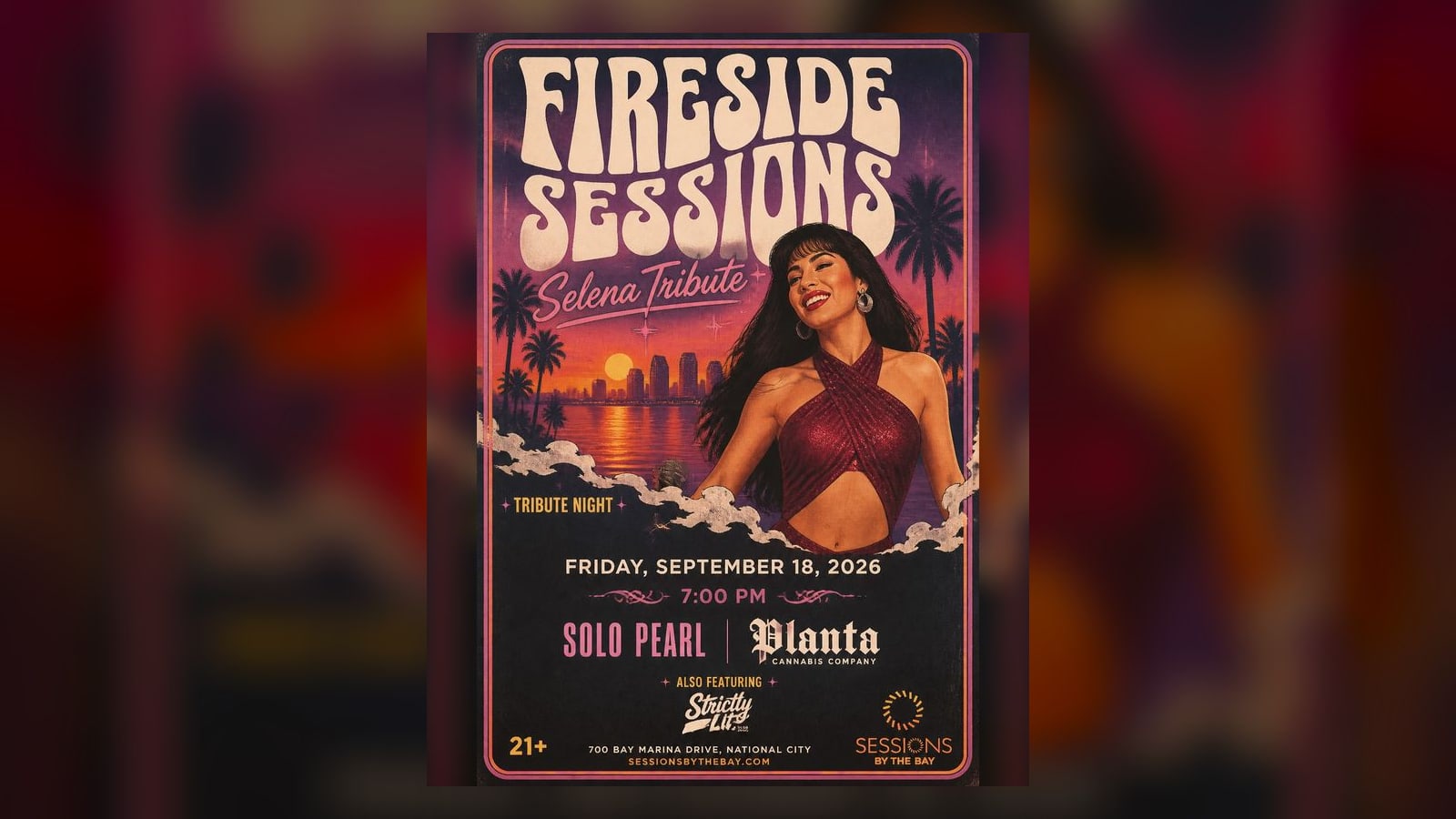 Live Band Friday: Selena Tribute Night with Solo Pearl at Sessions by the Bay
