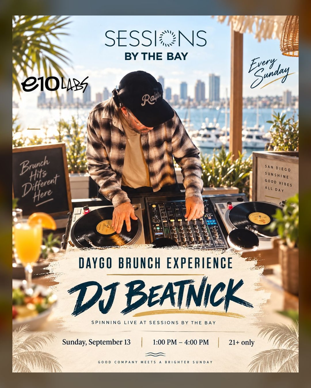 Daygo Brunch Experience with DJ Beatnick and E10 Labs in San Diego's South Bay
