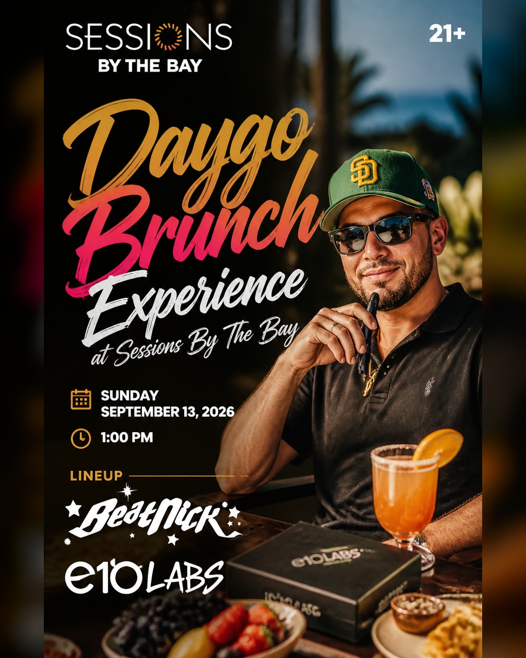 Daygo Brunch Experience with DJ Beatnick and E10 Labs in San Diego's South Bay