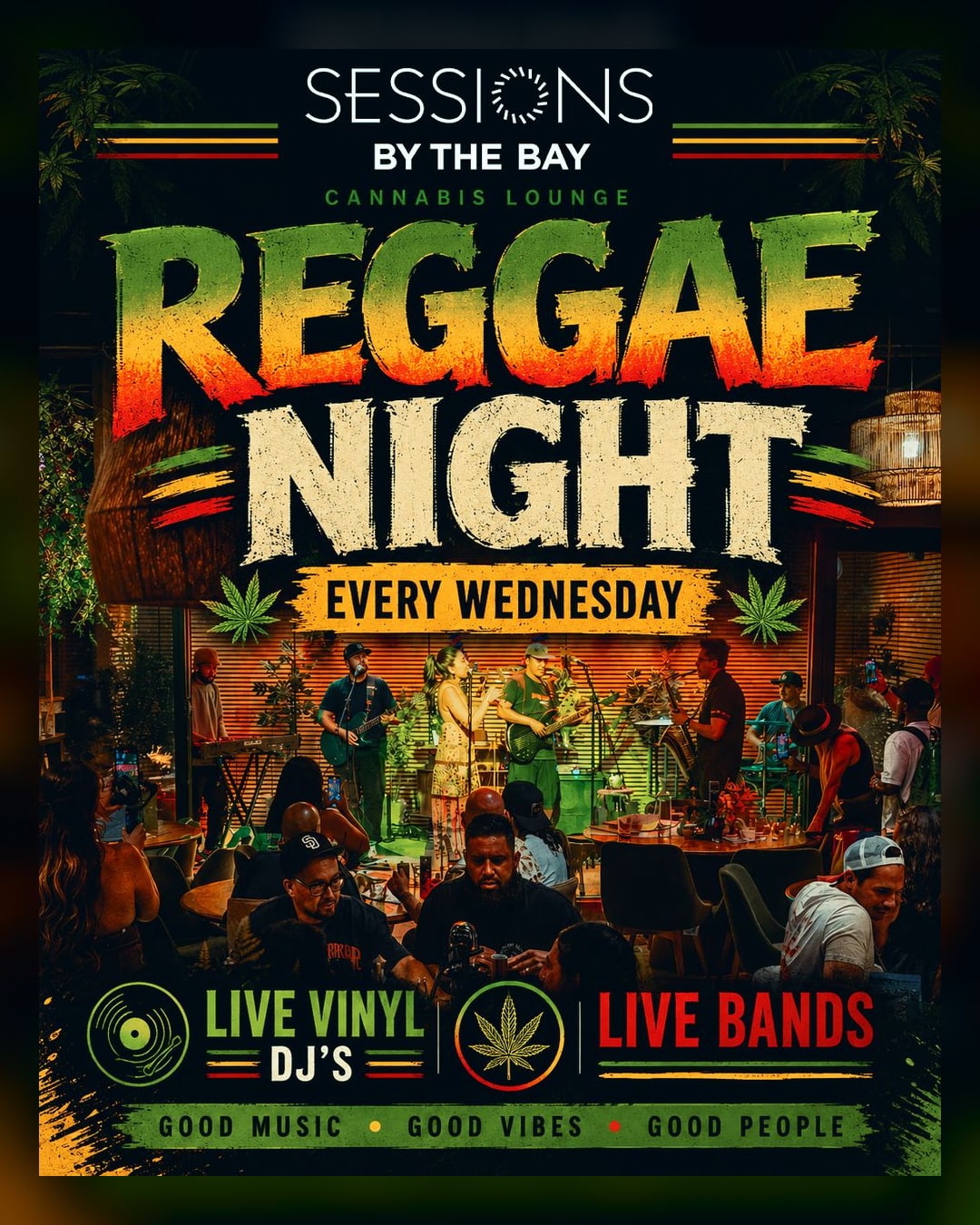 Reggae Wednesday with Farmer's Cup at Sessions by the Bay, San Diego's South Bay
