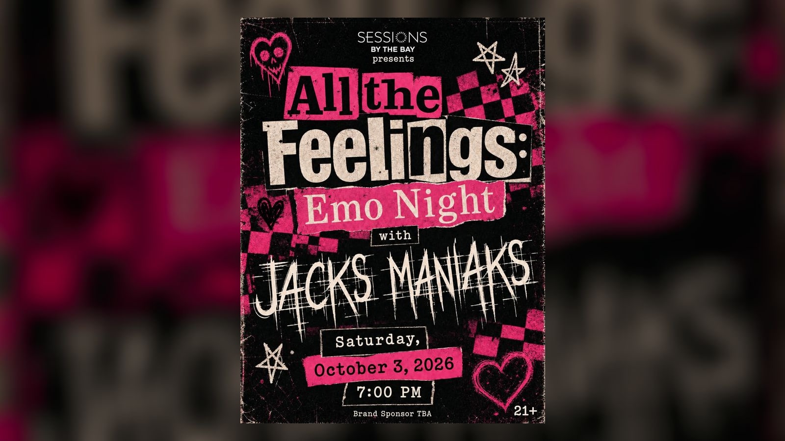 All the Feelings: Emo Night with Jack Maniak