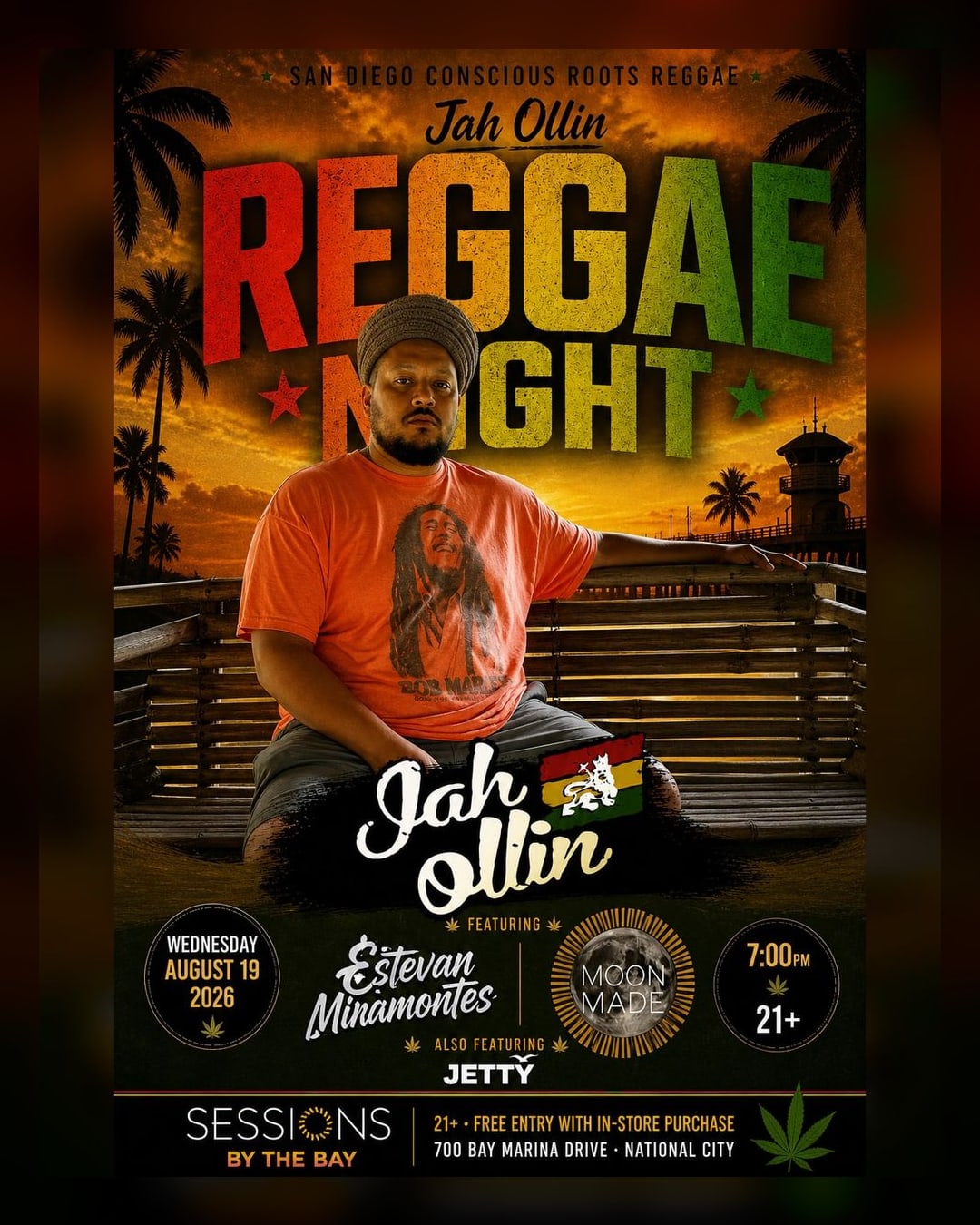 Reggae Wednesday: Conscious Roots Reggae with Estevan Miramontes in San Diego's South Bay