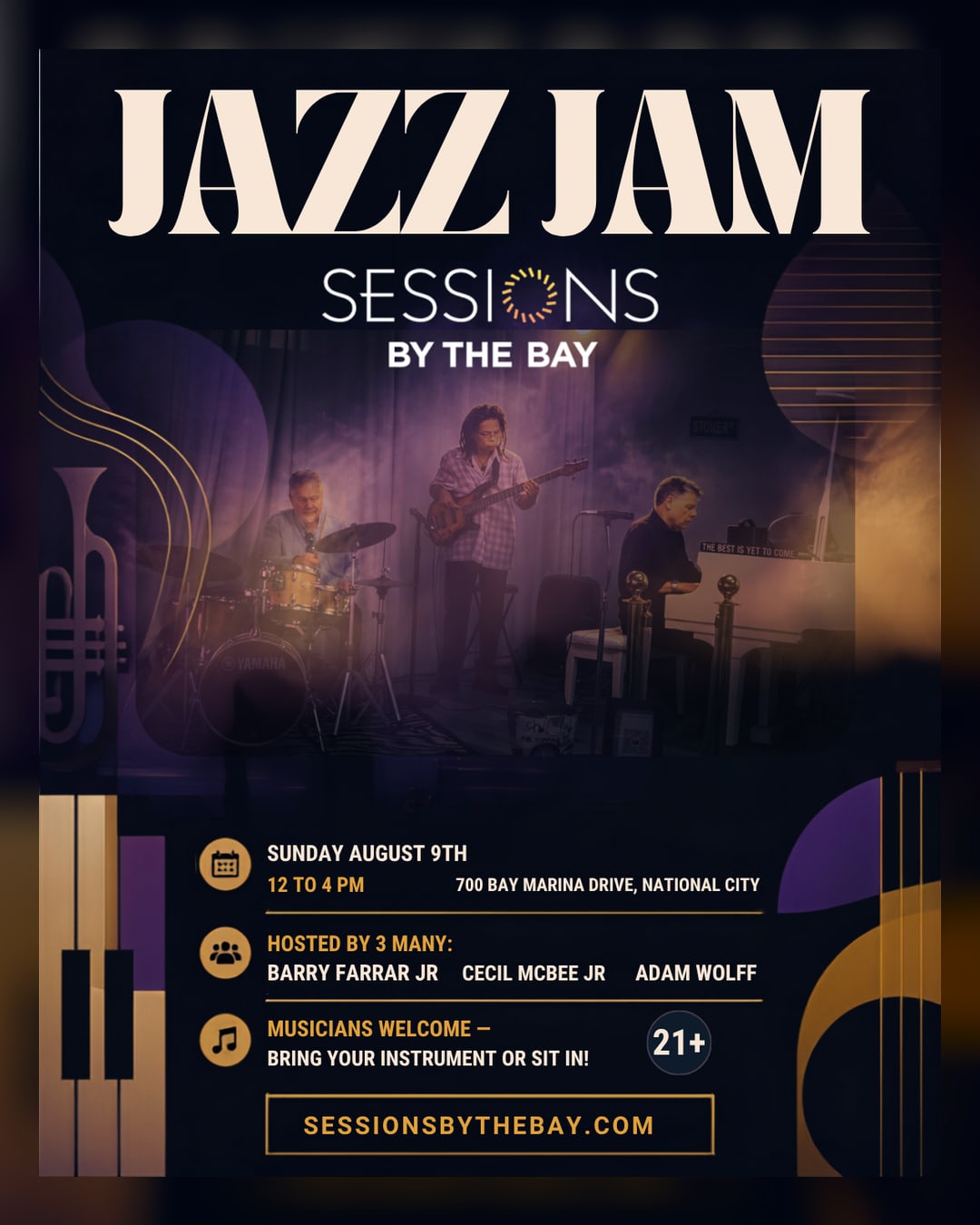 Live Jazz Jam with Barry Farrar — Weekend Brunch Experience at Sessions by the Bay