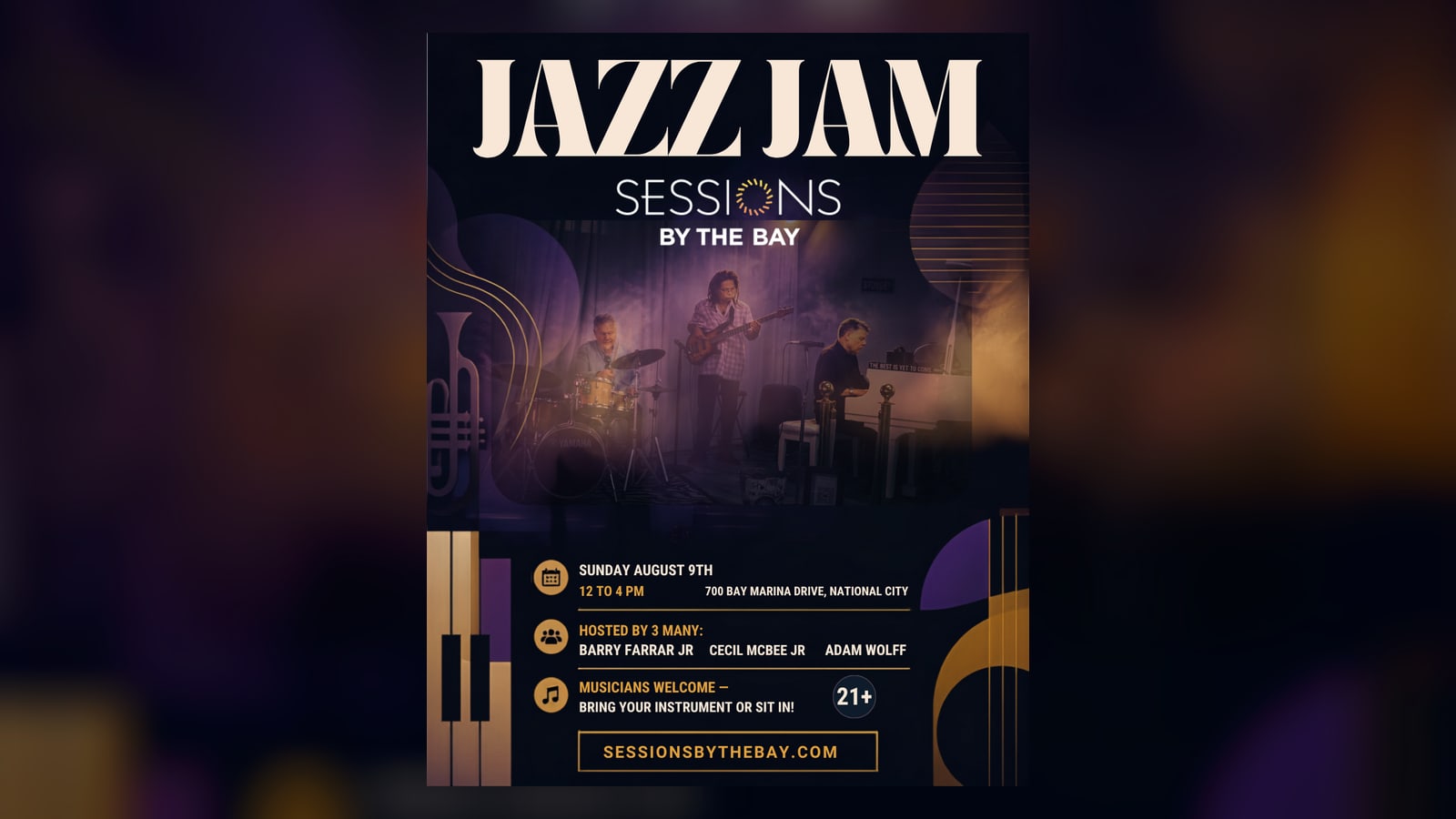 Live Jazz Jam with Barry Farrar — Weekend Brunch Experience at Sessions by the Bay
