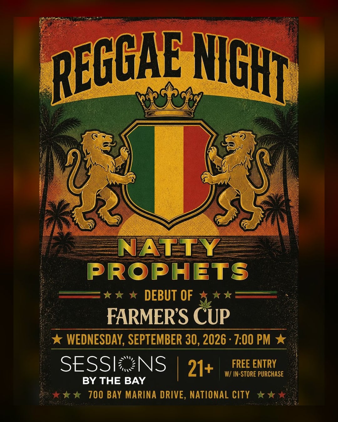 Live Reggae Wednesday: Natty Prophets Debut at Sessions by the Bay