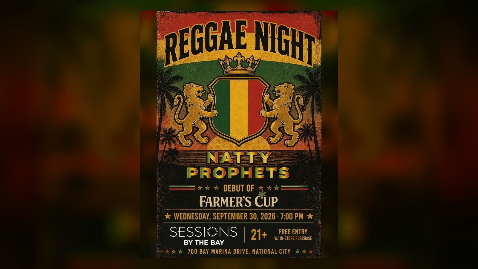 Live Reggae Wednesday: Natty Prophets Debut at Sessions by the Bay