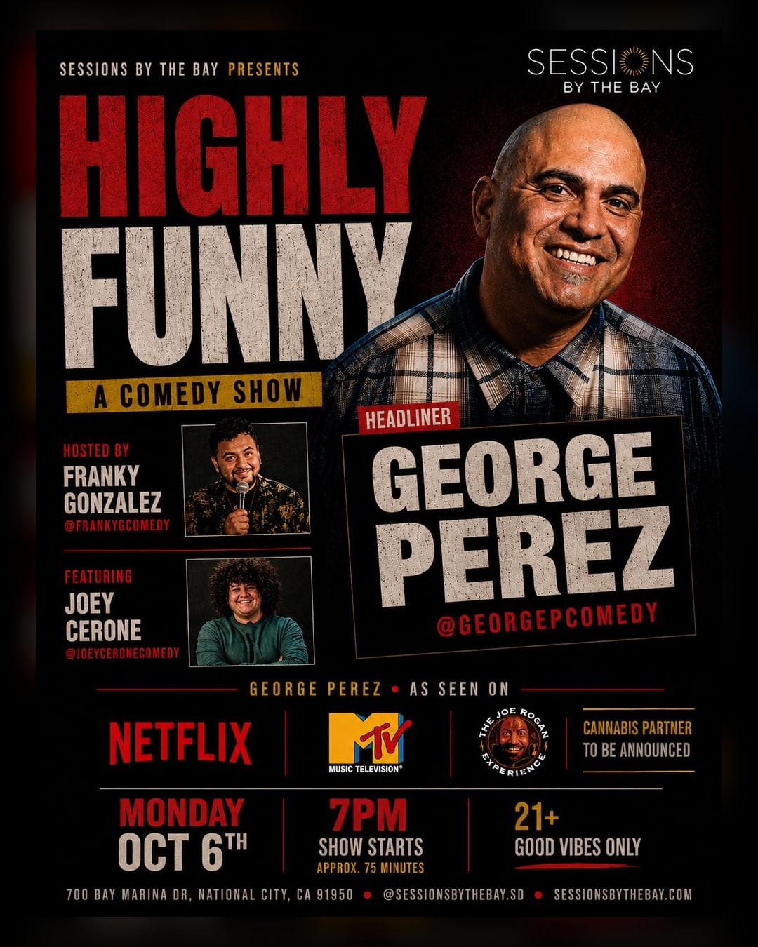Highly Funny: Stand-Up Comedy Night at Sessions by the Bay in San Diego's South Bay