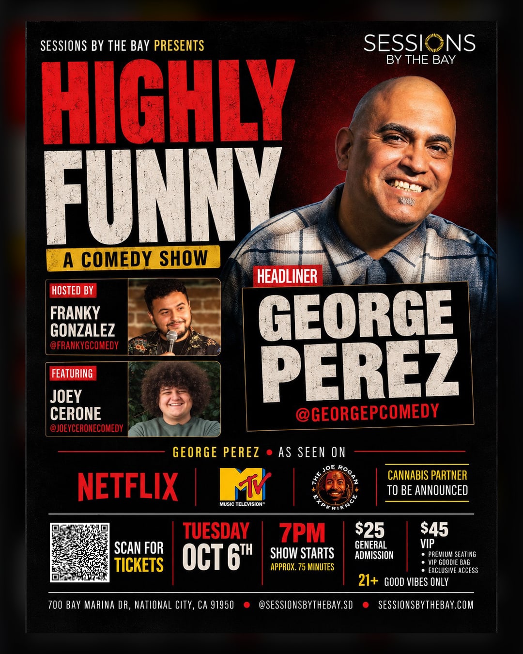 Highly Funny: Stand-Up Comedy Night at Sessions by the Bay in San Diego's South Bay