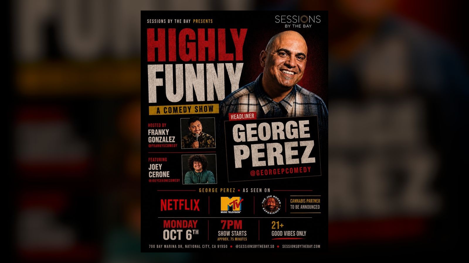 Highly Funny: Stand-Up Comedy Night at Sessions by the Bay in San Diego's South Bay
