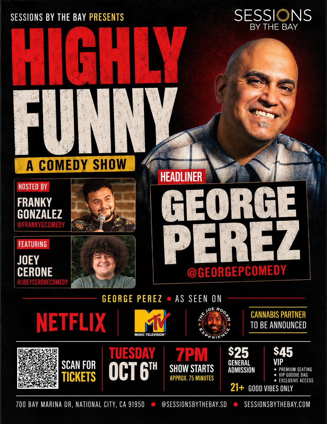 Highly Funny: Stand-Up Comedy Night at Sessions by the Bay in San Diego's South Bay