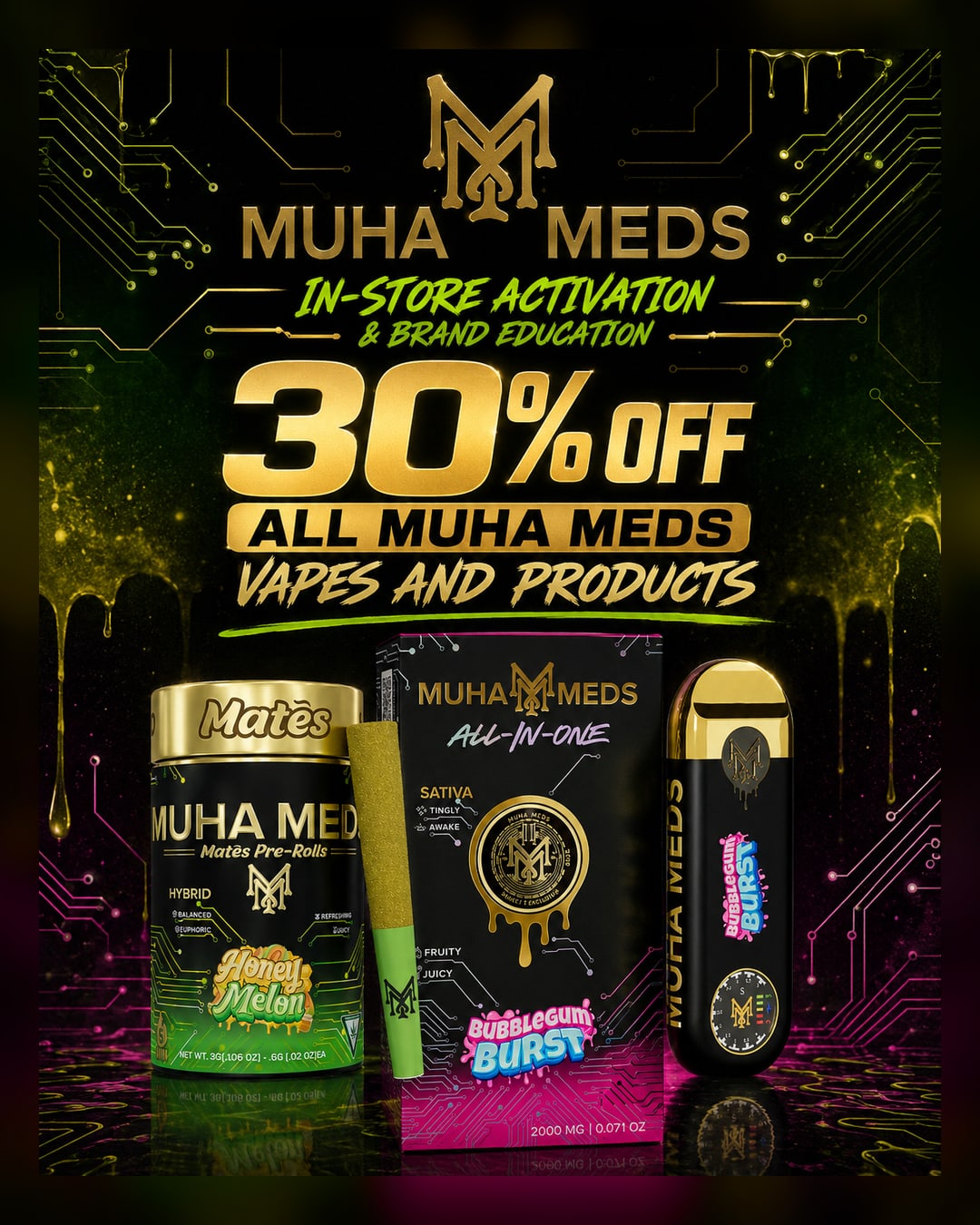 Muha Meds Brand PAD at Sessions by the Bay — San Diego's South Bay