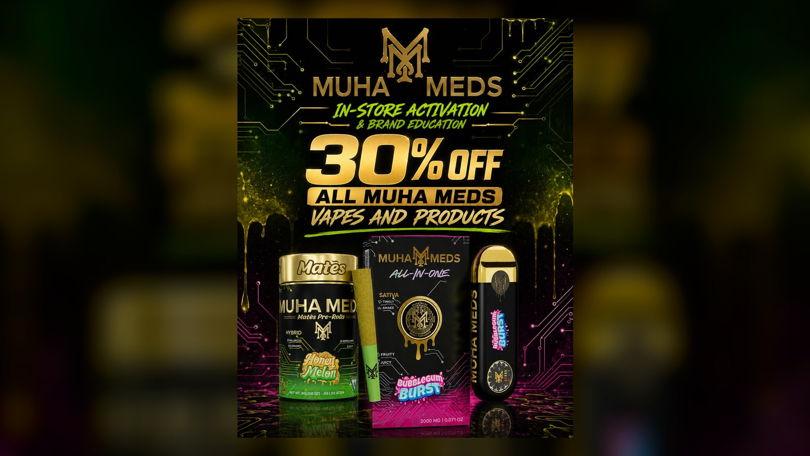 Muha Meds Brand PAD at Sessions by the Bay — San Diego's South Bay