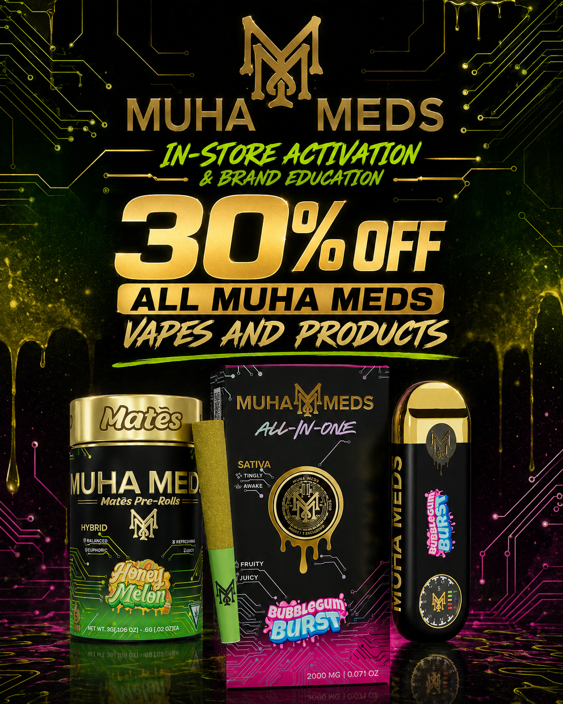 Muha Meds Brand PAD at Sessions by the Bay — San Diego's South Bay