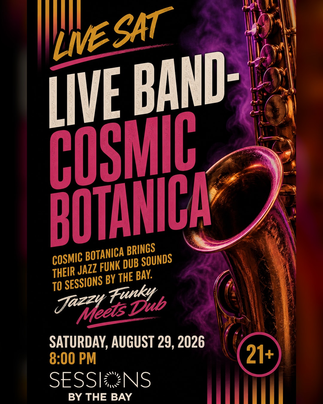 Live Band Saturday: Cosmic Botanica Brings Jazz Funk Dub to San Diego's South Bay