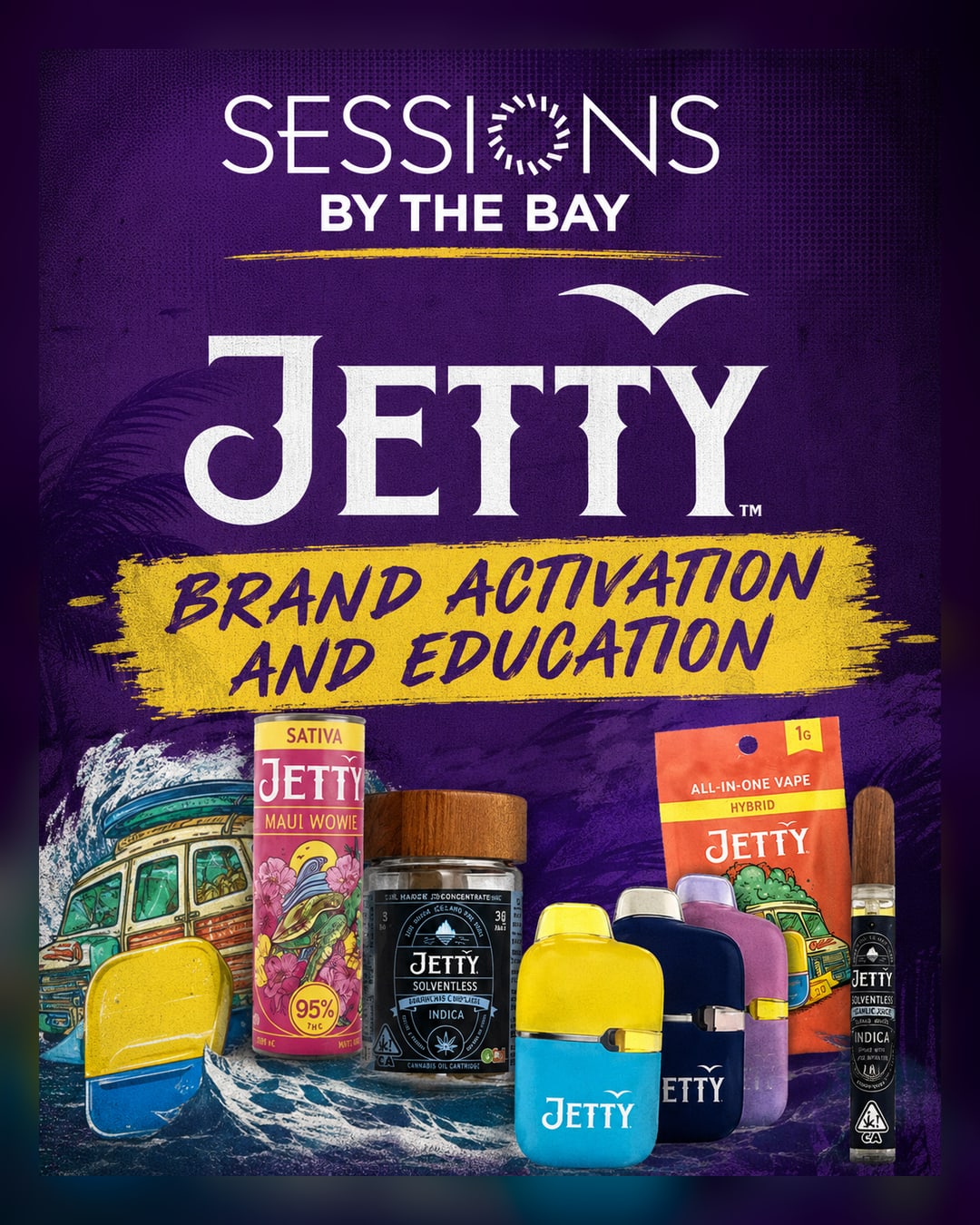 Jetty x Brand PAD: San Diego's No. 1 Rosin Brand at Sessions by the Bay