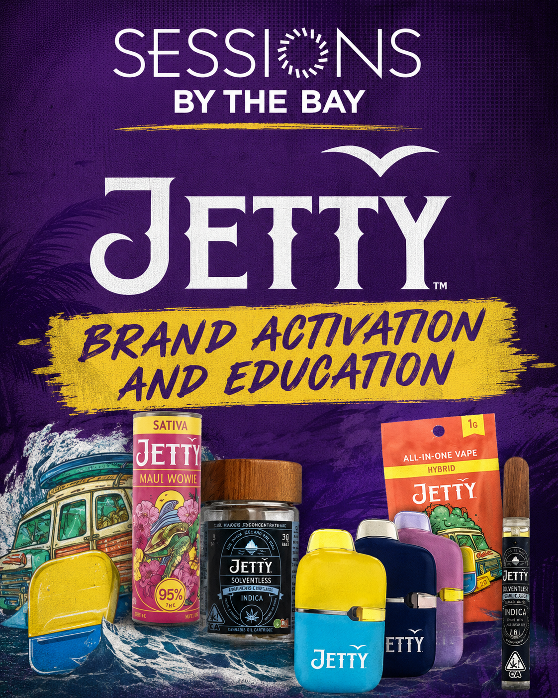 Jetty x Brand PAD: San Diego's No. 1 Rosin Brand at Sessions by the Bay