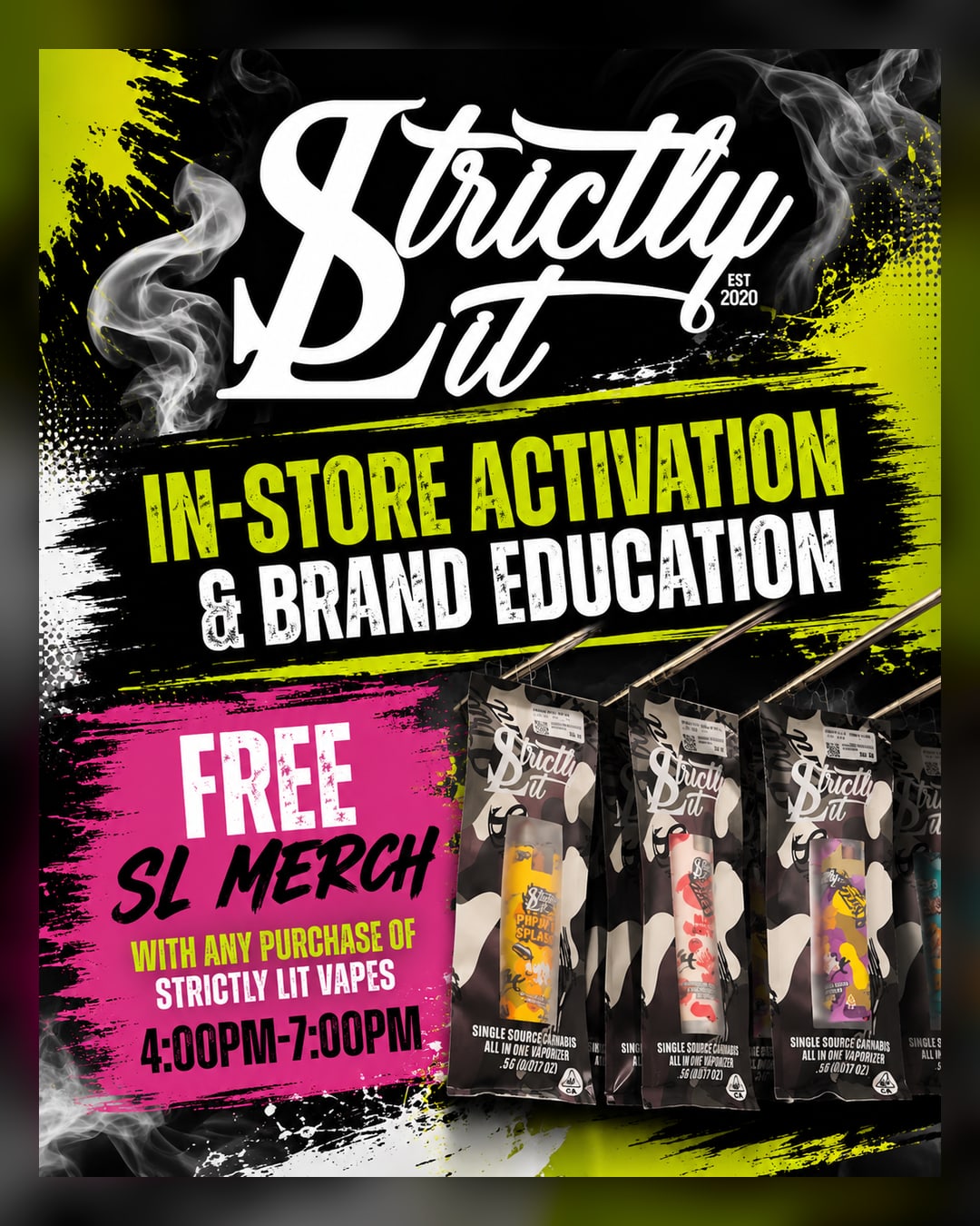 Brand Activation with Strictly Lit: Cannabis Lifestyle Showcase at Sessions by the Bay