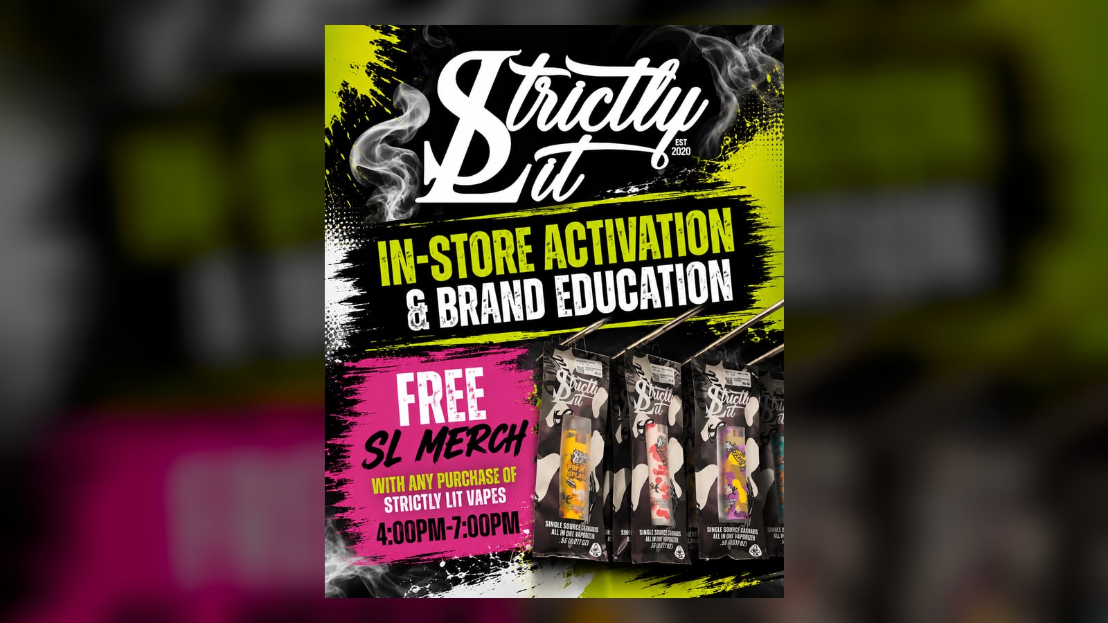 Brand Activation with Strictly Lit: Cannabis Lifestyle Showcase at Sessions by the Bay