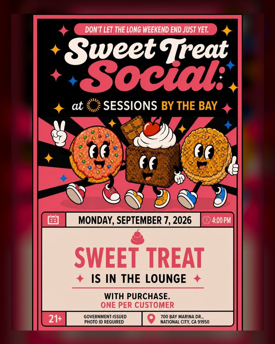 Sweet Treat Social: Boujie Bakery Pop-Up at Sessions by the Bay South Bay