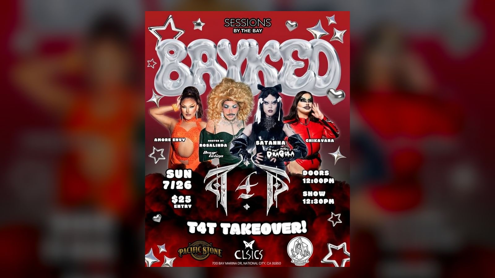 T4T Takeover: Bayked Drag Brunch — Pride Weekend at Sessions by the Bay