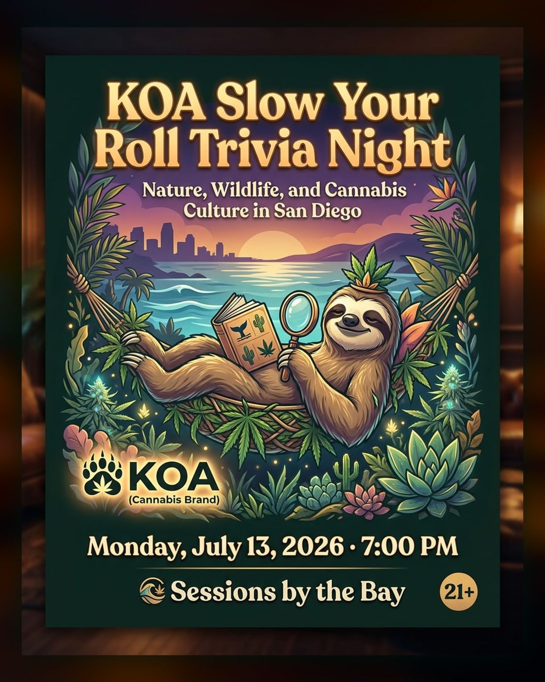 KOA Slow Your Roll Trivia Night: Nature, Wildlife, and Cannabis Culture in San Diego