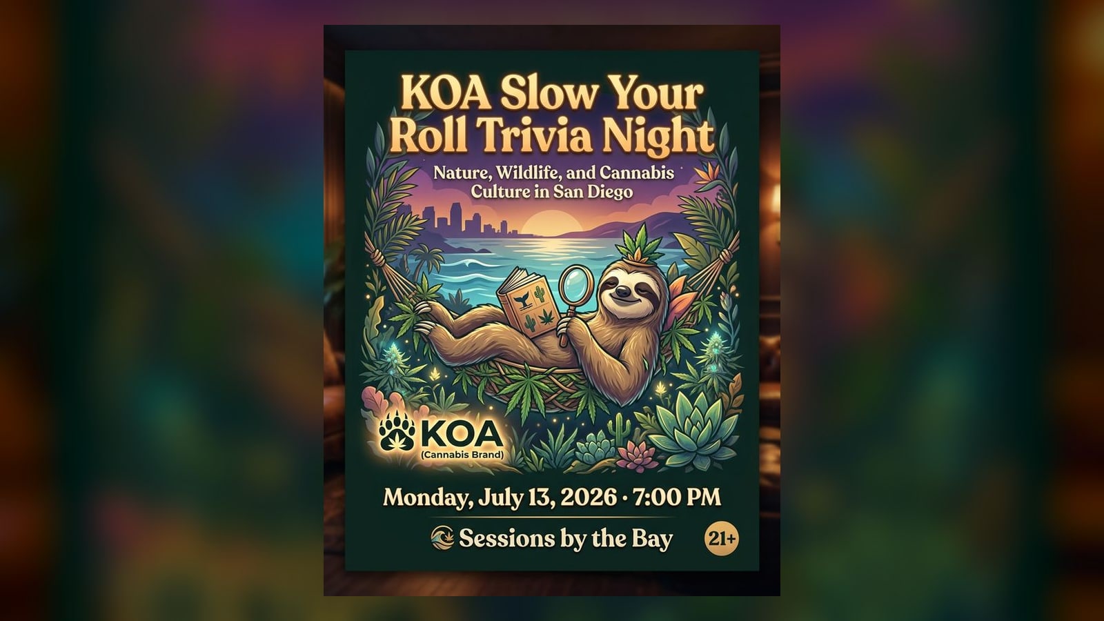 KOA Slow Your Roll Trivia Night: Nature, Wildlife, and Cannabis Culture in San Diego
