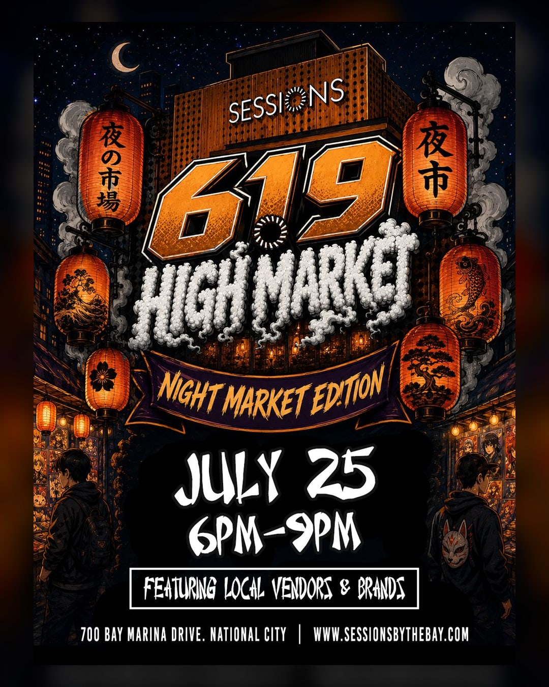 619 High Market: San Diego's Cannabis Night Market at Sessions by the Bay
