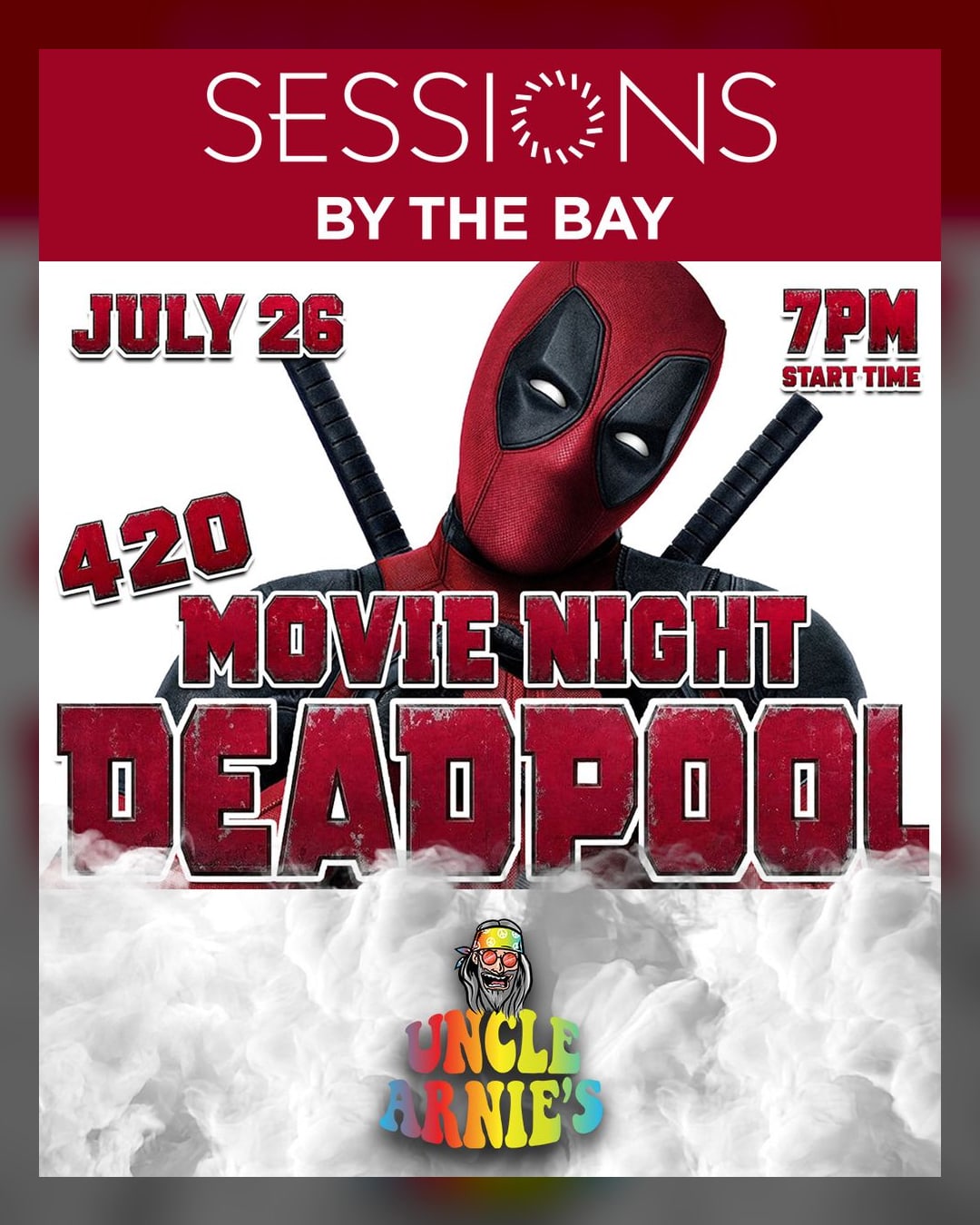 Movie Night: Deadpool + Uncle Arnie's at San Diego's Premier Cannabis Lounge