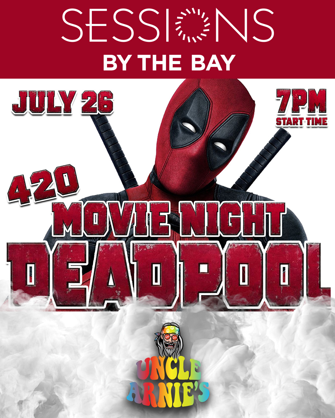 Movie Night: Deadpool + Uncle Arnie's at San Diego's Premier Cannabis Lounge