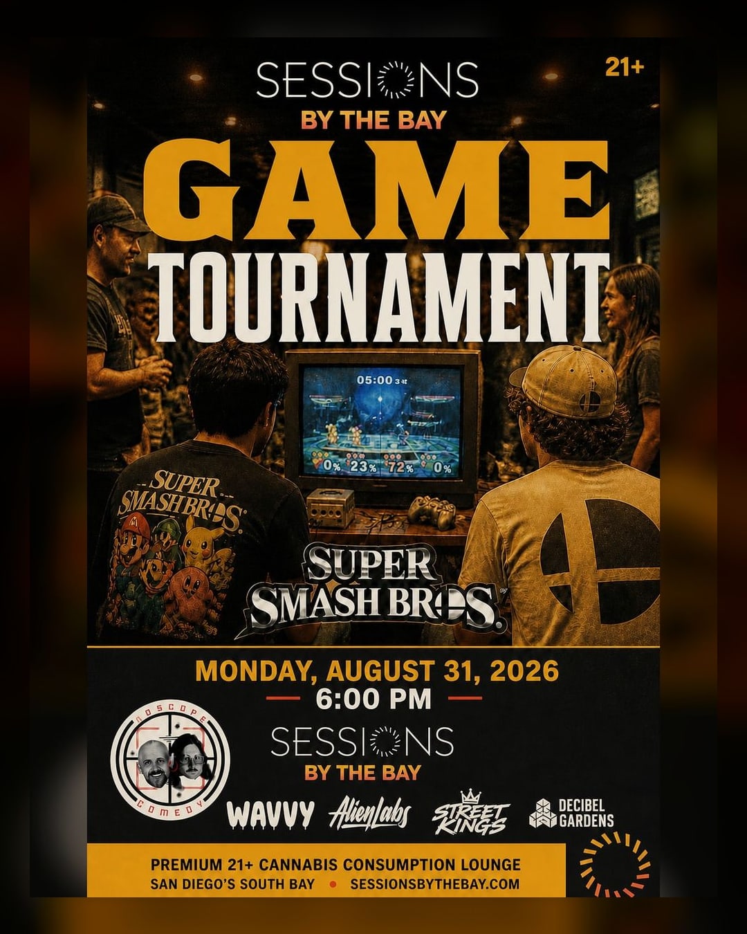 Super Smash Bros Ultimate 1v1 Tournament at Sessions by the Bay