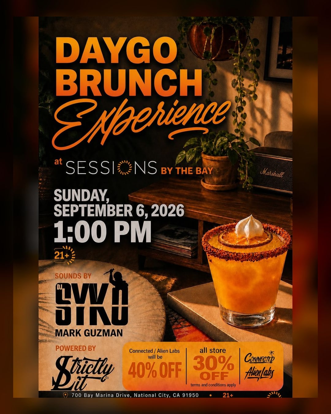 Daygo Brunch Experience: DJ Brunch and Cannabis Lounge Vibes in San Diego's South Bay