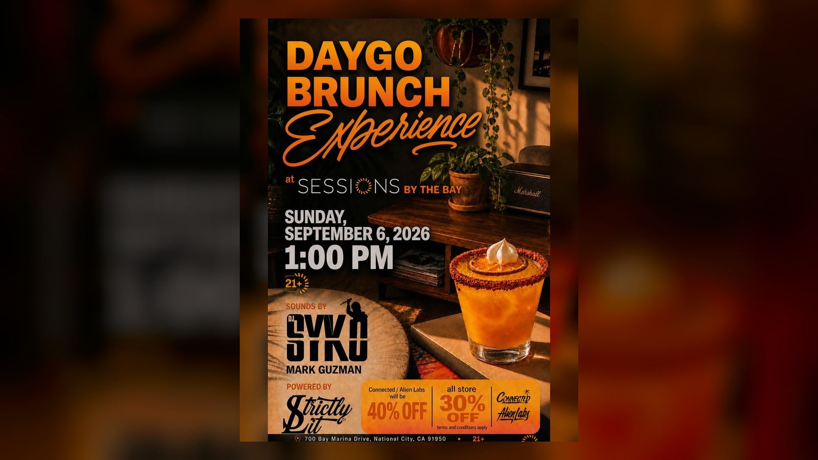 Daygo Brunch Experience: DJ Brunch and Cannabis Lounge Vibes in San Diego's South Bay