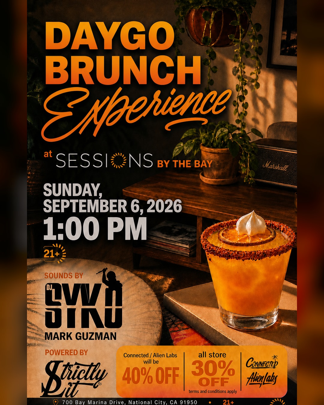 Daygo Brunch Experience: DJ Brunch and Cannabis Lounge Vibes in San Diego's South Bay