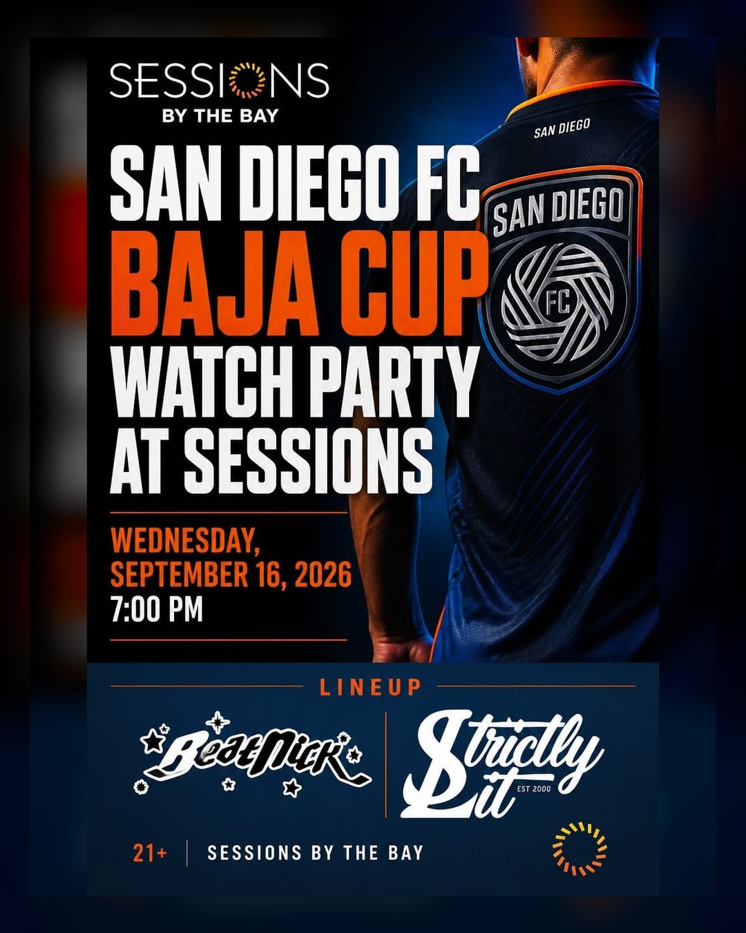 San Diego FC Baja Cup Watch Party at Sessions by the Bay