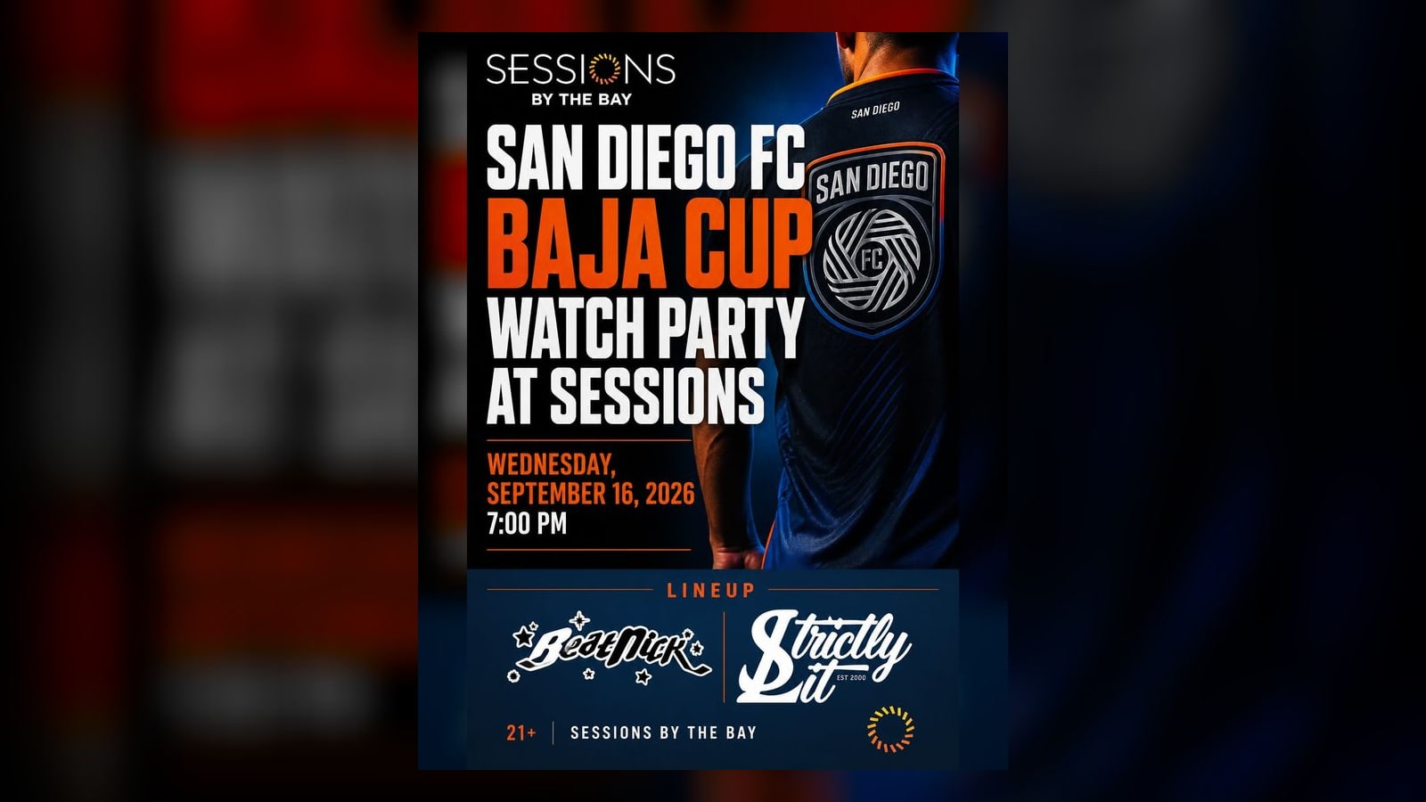 San Diego FC Baja Cup Watch Party at Sessions by the Bay