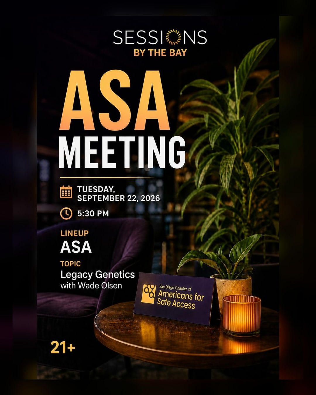 San Diego ASA General Meeting: Legacy Cannabis Genetics with Wade Olsen
