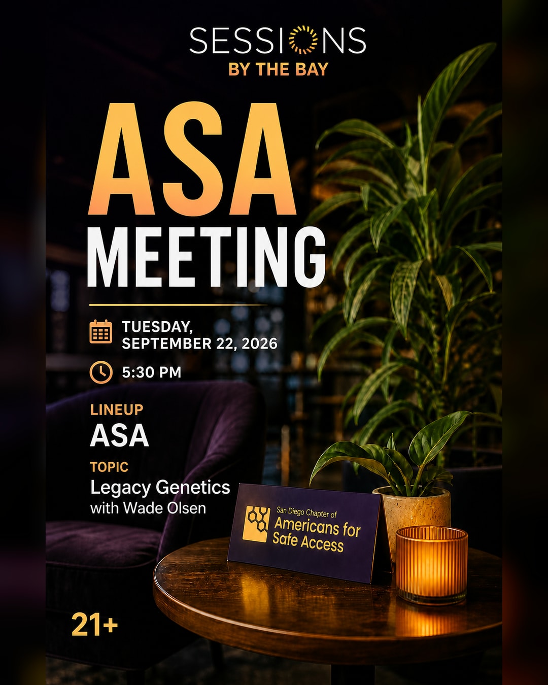 San Diego ASA General Meeting: Legacy Cannabis Genetics with Wade Olsen