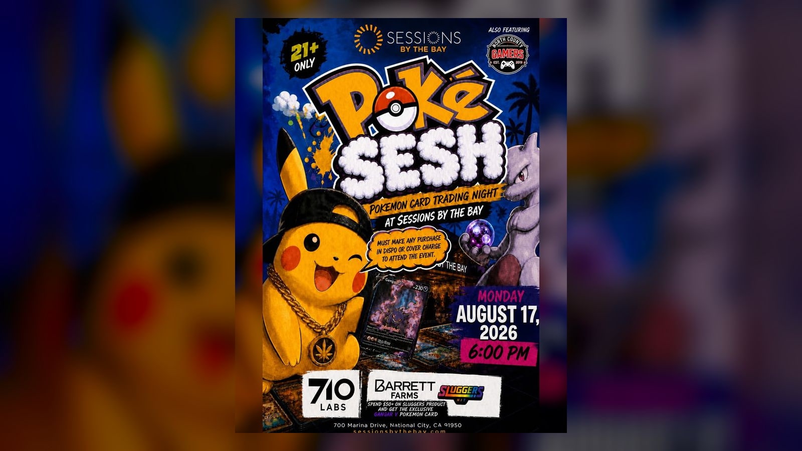 Poke Sesh: Pokemon Card Trading Night at Sessions by the Bay
