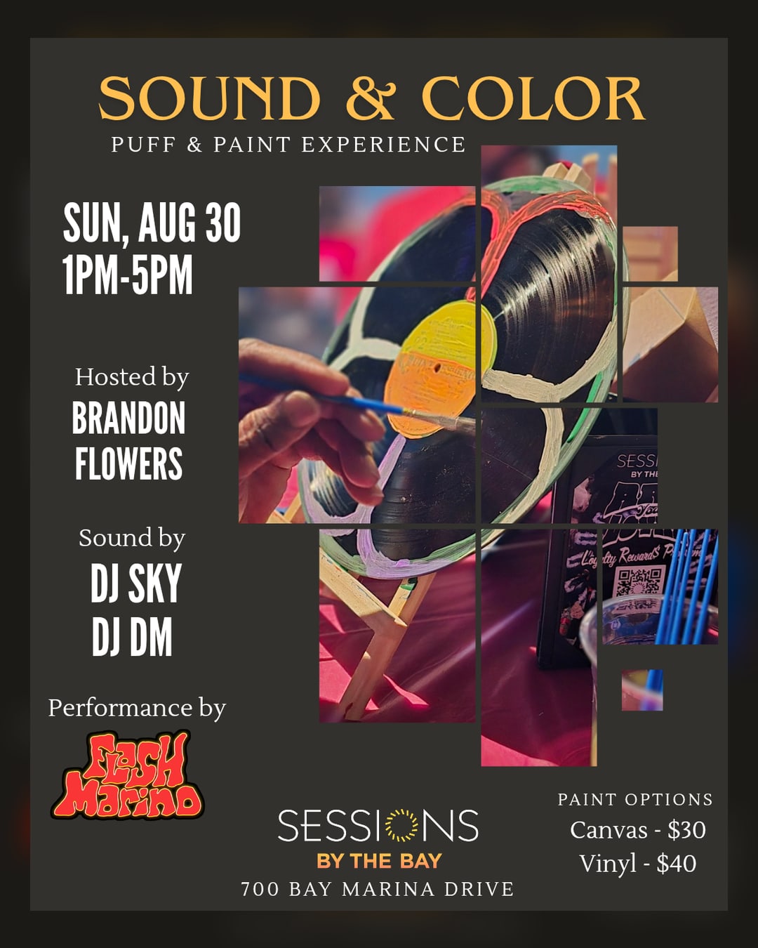Sound & Color: Puff & Paint Experience at Sessions by the Bay in San Diego's South Bay