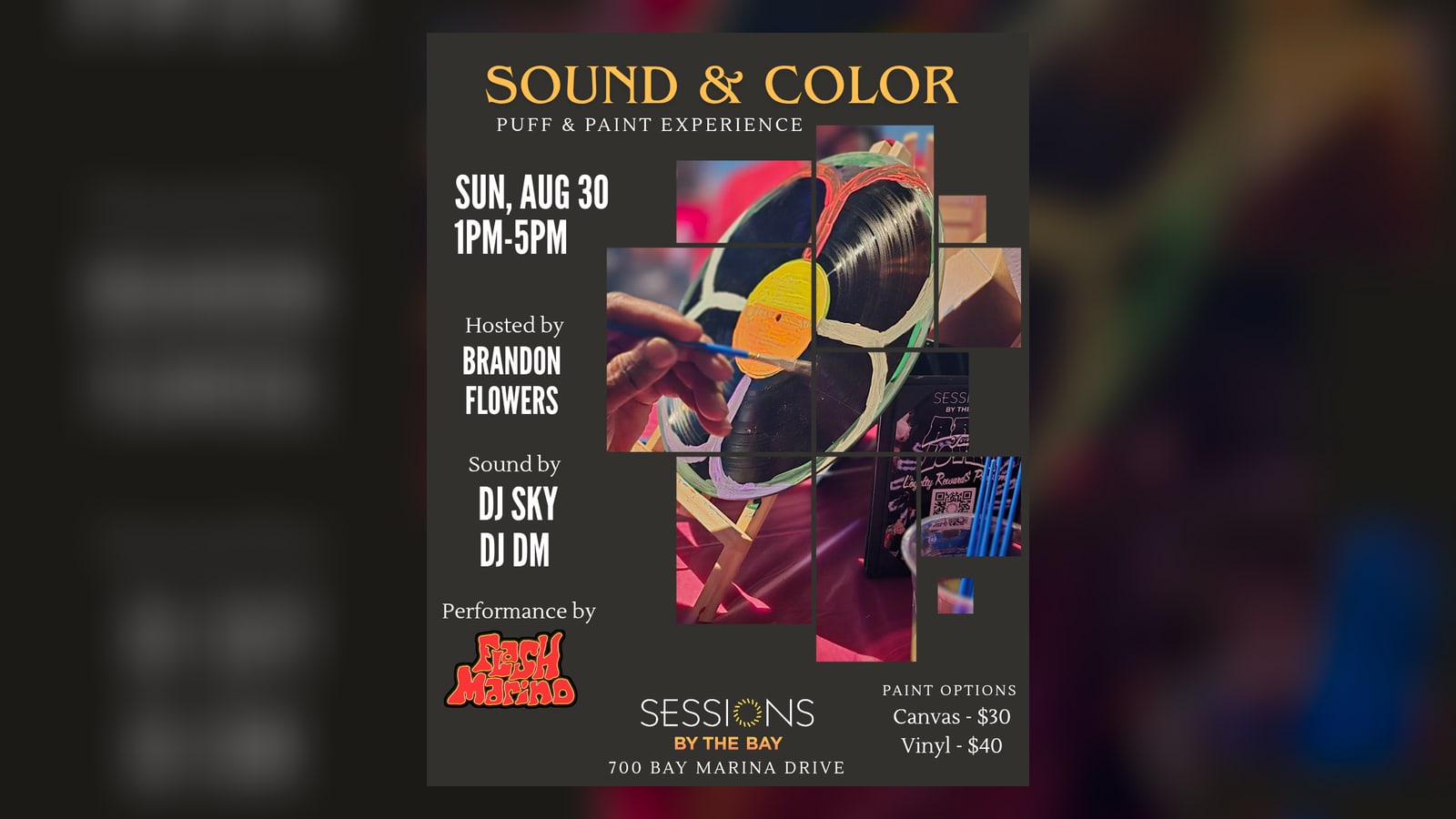 Sound & Color: Puff & Paint Experience at Sessions by the Bay in San Diego's South Bay