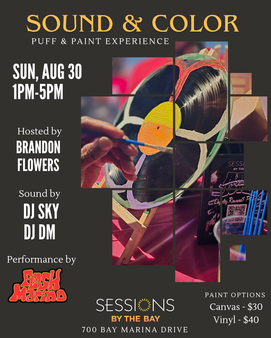 Sound & Color: Puff & Paint Experience at Sessions by the Bay in San Diego's South Bay